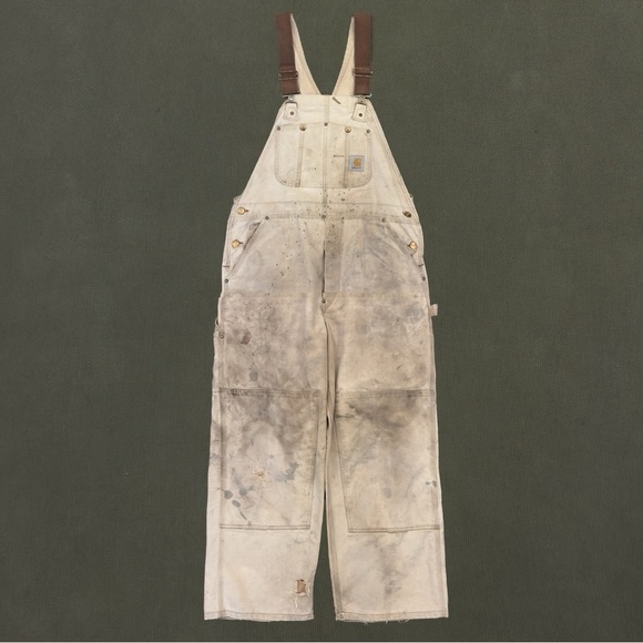 Vintage Carhartt Work Bib Overalls R01 - Picture 1 of 15